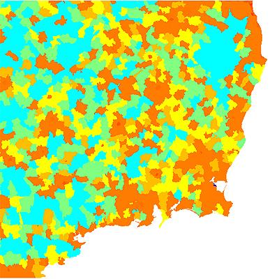 Population Density Grid - DED  level